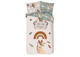 Pure Kinder Dekbedovertrek Microvezel Momo - sand 140x200/220cm