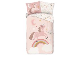 Pure Kinder Dekbedovertrek Microvezel Deina - pink 140x200/220cm