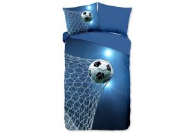 Pure Kinder Dekbedovertrek Microvezel Fans - blue 140x200/220cm