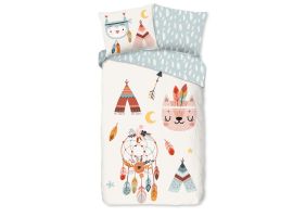 Good Morning Kinder Dekbedovertrek Katoen Flanel Dreamy - multi 140x200/220cm
