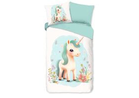 Good Morning Kinder Dekbedovertrek Katoen Flanel One - multi 140x200/220cm