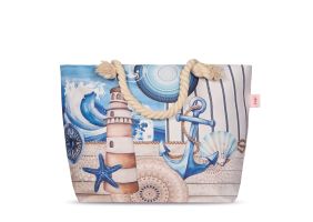 Hip Strandtas Aldiana - blue 43x60cm