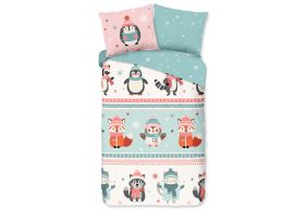 Good Morning Kinder Dekbedovertrek Katoen Flanel Turr - multi 140x200/220cm