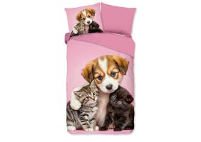 Pure Kinder Dekbedovertrek Microvezel Amis - pink 140x200/220cm