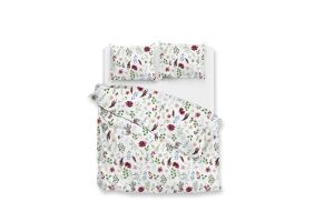 Zo Home Dekbedovertrek Flanel Celeste - white