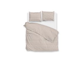 Zo Home Dekbedovertrek Katoen Stricia di Lino - sandy beige