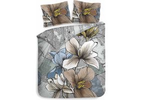 Heckett Lane Dekbedovertrek Katoen Twill Hudson - grey 240x200/220cm