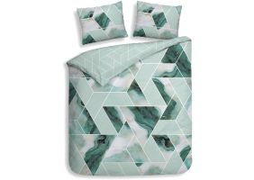 Heckett Lane Dekbedovertrek Katoen Satijn Yarra - sea green