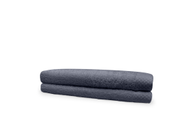 Eleganzzz Badstof Handdoek 100% Katoen 60x110cm - dark grey - Set van 2