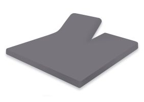 Eleganzzz Splittopper Hoeslaken Jersey Katoen Stretch - antraciet