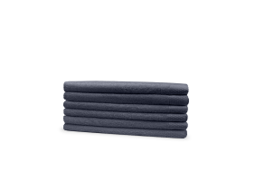 Eleganzzz Badstof Gastendoek 100% Katoen 30x50cm - dark grey - set van 6