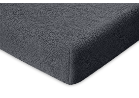 Eleganzzz Hoeslaken Teddy Pluche 35cm Hoekhoogte - anthracite