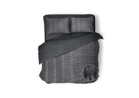 Eleganzzz Dekbedovertrek Micropercal Pure Stitches - anthracite