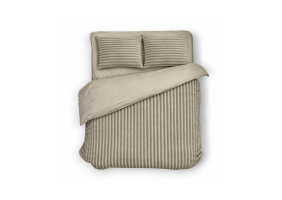 Eleganzzz Dekbedovertrek Teddy Rib Fleece - beige