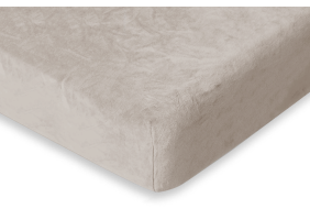 Eleganzzz Hoeslaken Flanel Fleece 35cm Hoekhoogte - beige