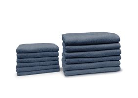 Eleganzzz Badgoedset 100% Katoen - ocean blue - 12-delig