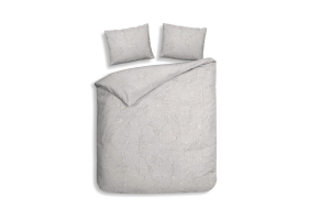 Heckett Lane Dekbedovertrek Katoen Twill Broidy - natural
