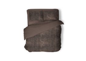 Eleganzzz Dekbedovertrek Flanel Fleece - brown