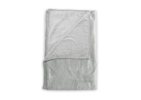 Zo Home Flanel Fleece Plaid Cara - pearl grey - 140x200