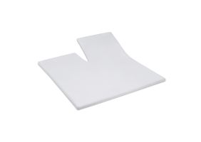 Cinderella Splittopper Single Split Hoeslaken Katoen Satijn - light grey