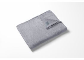 LINNICK Flanel Fleece Deken Croco - zilver - 140x200cm