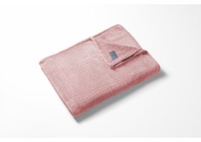 LINNICK Flanel Fleece Deken Croco - roze - 140x200cm