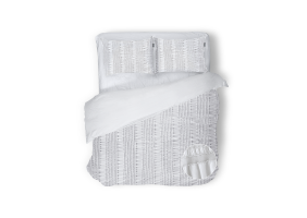Eleganzzz Dekbedovertrek Micropercal Pure Stitches - crystal white