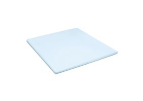 Damai Topper Hoeslaken Biologisch Katoen Satijn - sky blue