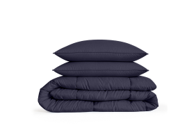 Eleganzzz Eazy Dekbed Zonder Overtrek Inclusief Kussenslopen - dark blue