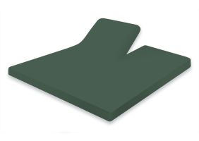 Eleganzzz Splittopper Hoeslaken Jersey Katoen Stretch - dark green