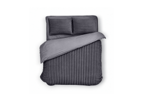 Eleganzzz Dekbedovertrek Teddy Rib Fleece - dark grey