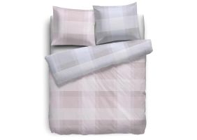 Heckett Lane Dekbedovertrek Velvet Touch Refined Marin - roze 260x200/220cm