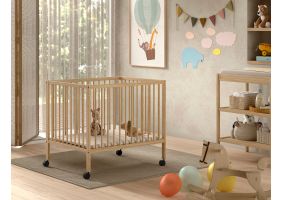 JAXX Baby Box Dino met Verstelbare Bodem - 75x95cm natural