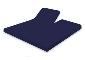 Eleganzzz Splittopper Hoeslaken Jersey Katoen Stretch - donker blauw