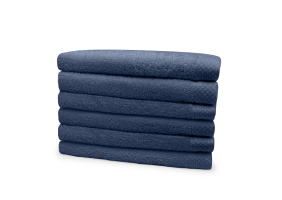 Eleganzzz Badstof Handdoek 100% Katoen 50x100cm - ocean blue - Set van 6