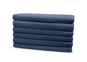 Eleganzzz Badstof Badlaken 100% Katoen 70x140cm - ocean blue - Set van 6