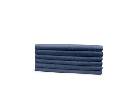 Eleganzzz Badstof Gastendoek 100% Katoen 30x50cm - ocean blue - set van 6