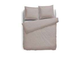 Eleganzzz Dekbedovertrek Flanel Uni - taupe