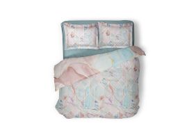 LINNICK Dekbedovertrek Katoen Geometric Diamond - multi