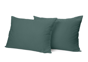 Eleganzzz Kussensloop Hotelsluiting flanel - groen 60x70cm