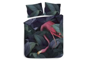 Heckett Lane Dekbedovertrek Katoen Twill Byron - dark green 200x200/220cm