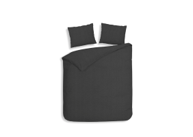 Heckett Lane Dekbedovertrek Flanel Spina - anthracite