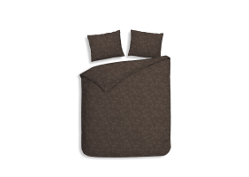 Heckett Lane Dekbedovertrek Flanel Alloro - coffee quartz