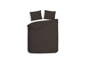 Heckett Lane Dekbedovertrek Flanel Spina - coffee quartz
