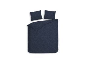 Heckett Lane Dekbedovertrek Flanel Alloro - dark blue