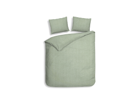Heckett Lane Dekbedovertrek Flanel Spina - laurel green 200x200/220cm