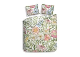 Heckett Lane Dekbedovertrek Bamboe Katoen Percal Svea - multi 240x200/220cm