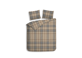 Heckett Lane Dekbedovertrek Flanel Leonardo - beige