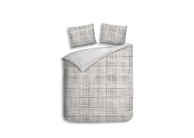 Heckett Lane Dekbedovertrek Katoen Twill Helgi - grey