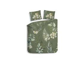 Heckett Lane Dekbedovertrek Katoen Twill Nathan - green